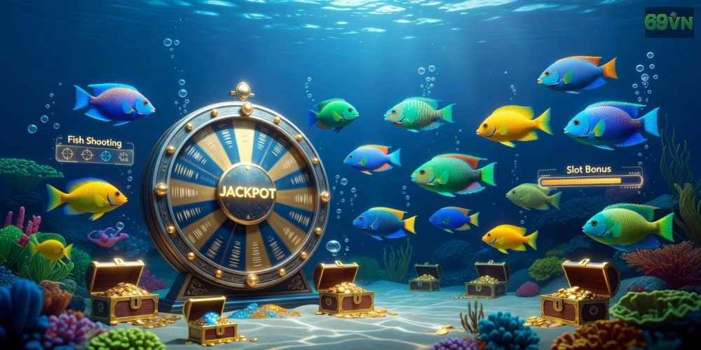 Khái niệm bắn cá nổ hũ 69vn với hình ảnh minh họa game play hấp dẫn