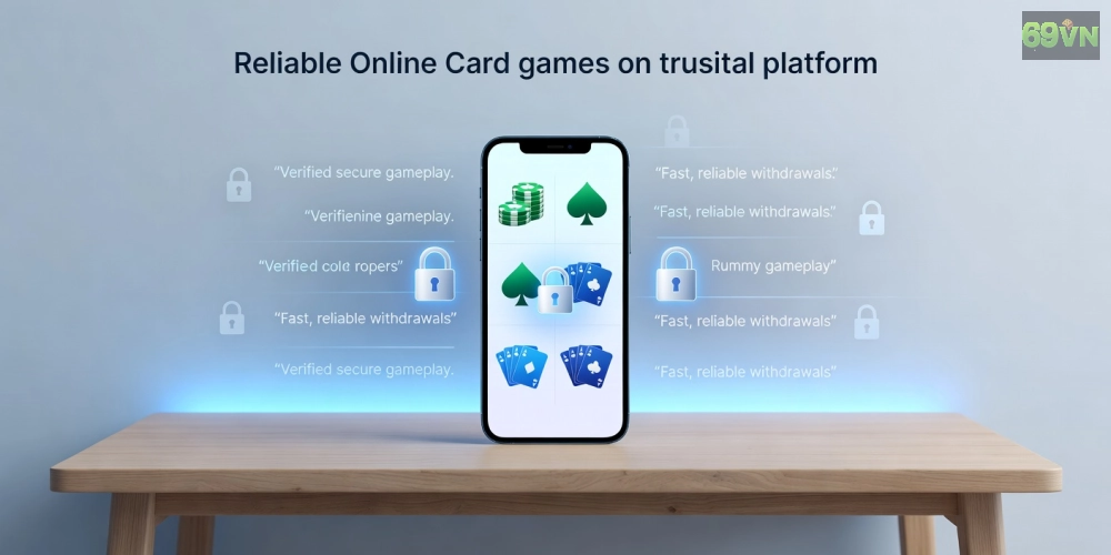 Khái niệm game bài uy tín 69vn được minh họa qua giao diện nền tảng chuyên nghiệp