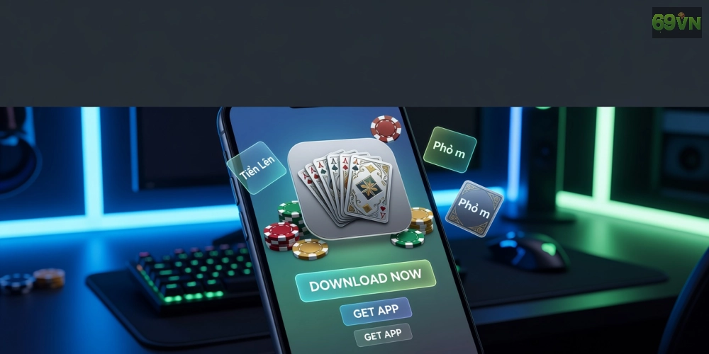 Minh họa giao diện tải game bài 69vn với các tính năng nổi bật và đồ họa sống động