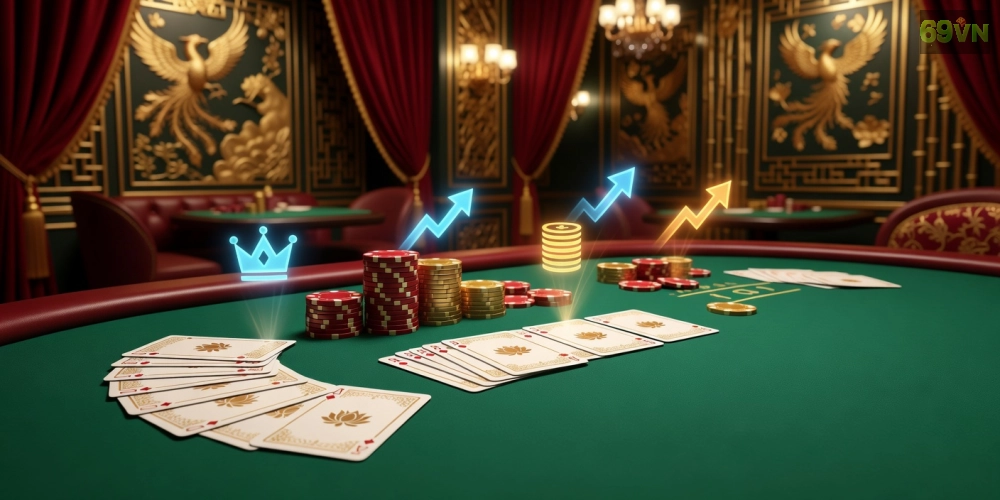 Ưu đãi hấp dẫn trong game Baccarat VIP trên nền tảng 69vn dành cho cao thủ